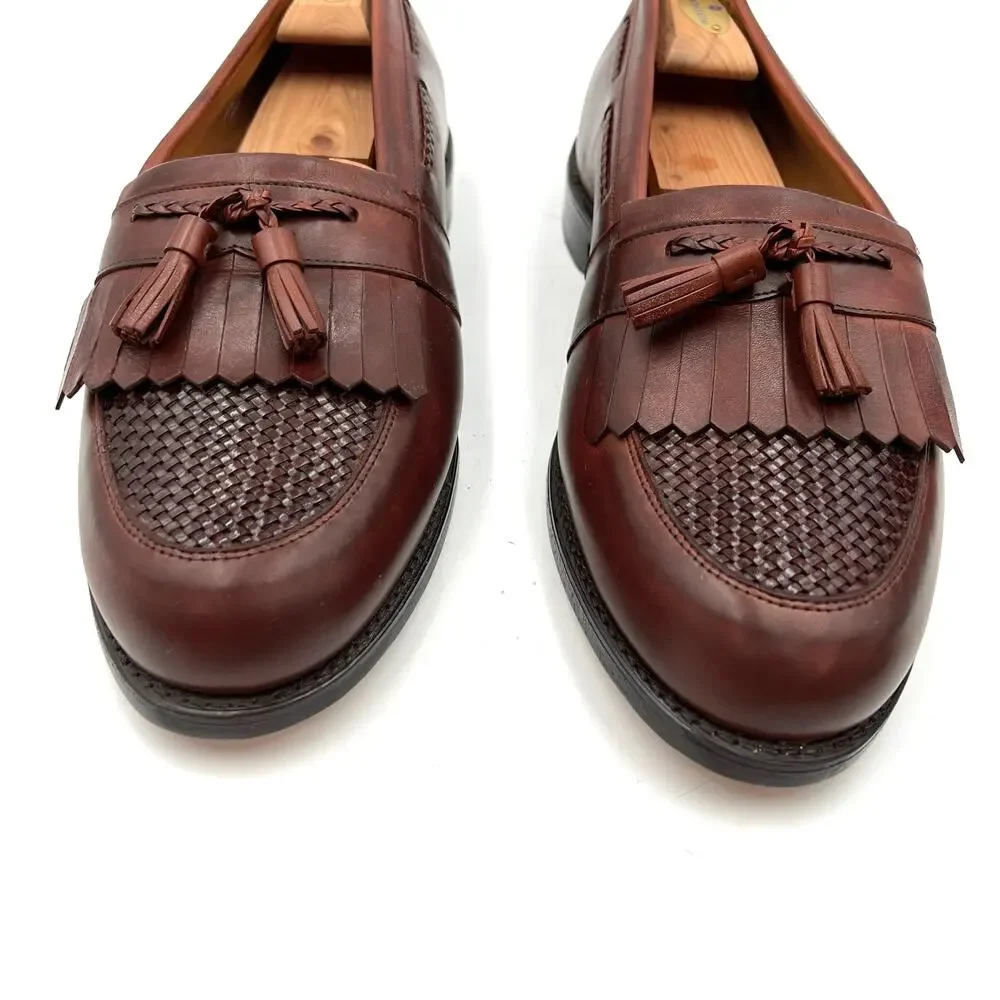 Allen Edmonds Cody Tassel Loafer Cordovan Leather Brown Wide